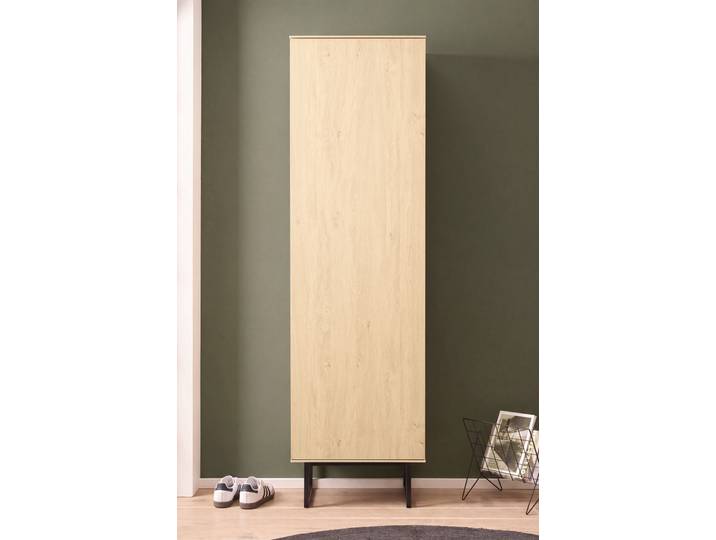 Garderobenschrank HOME AFFAIRE Lund, moderner Schrank, Schuhschrank mit ausreichend Stauraum , beige (stone oak), B:57cm H:200cm T:40cm, FSC-zertifizierter Holzwerkstoff, Schränke, Garderobenschrank, ausreichend Stauraum, vielseitig einsetzbar, 57 cm breit