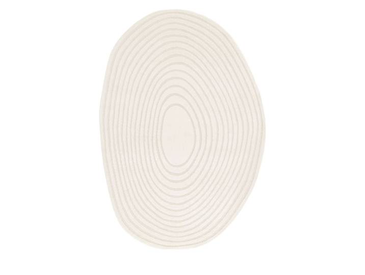 Tapis contemporain de forme organique - 200x290cm écru polypropylène