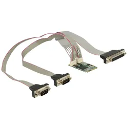 DELOCK 95246 - 3 Port, parallel, seriell, miniPCIe full size