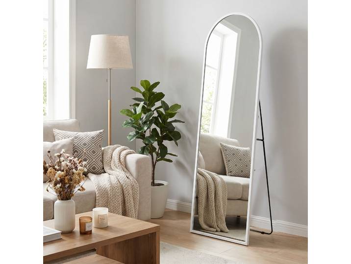 GOODproduct Standspiegel Addrik, wahlweise in 2 Grössen 150x40cm oder 180x60cm Ganzkörperspiegel mit Sicherheitsglas, in verschiedenen Farben