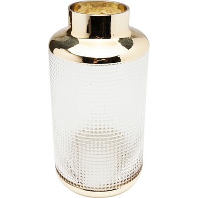 Tischvase KARE DESIGN "Vase LA Noble", gold (goldfarben), B:15cm H:30cm T:15cm, Glas, Vasen