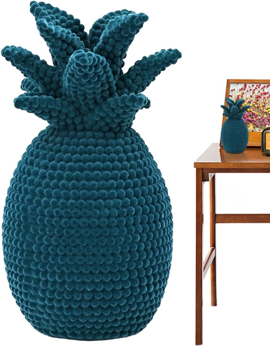Ananas Beeld Moderne Decoratie Blauw Hoogte: 236 cm