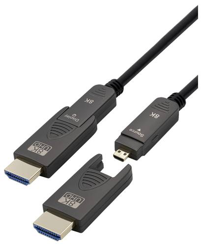 Maxtrack HDMI Anschlusskabel 15m Schwarz C504-15ML 8K UHD HDMI-Kabel