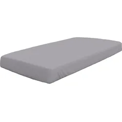 Spannbetttuch Biber silbergrau (BL 100x200 cm) - grau - BL 100x200 cm