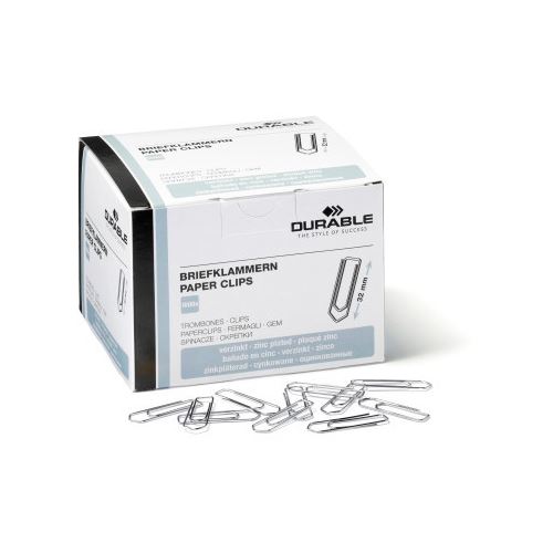 Durable Büroklammern, verzinkt, spitz, 32 mm 1000Stk.