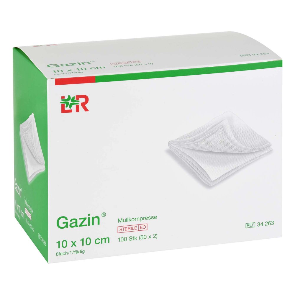 JUNEK Europ-Vertrieb GmbH Gazin Kompressen 10x10cm 8fach steril 05984076