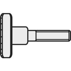 TOOLCRAFT M5*12 D464-5.8:A2K 194767 Rändelschrauben M5 12 mm DIN 464 Stahl galvanisch verzinkt 10 St.