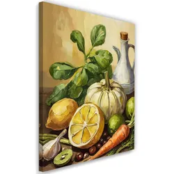 WANDBILD gemüse obst essen