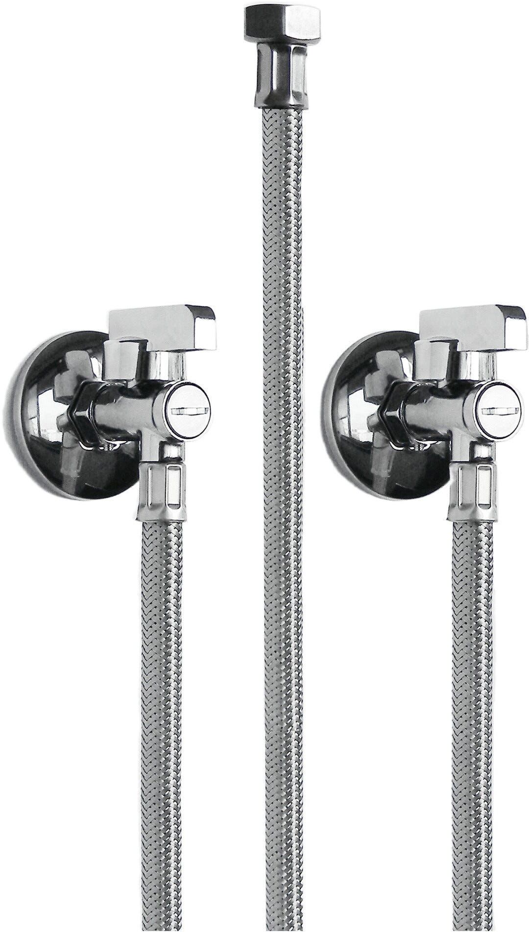 Tecnomat KIT FLESSIBILI TECOM PER INSTALLAZIONE RUBINETTO A PEDALE 2 INGRESSI 110 cm