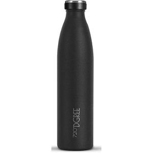 720DGREE Thermosflasche milkyBottle, Edelstahl, Isolierflasche, Onyx Black / schwarz, 1 l