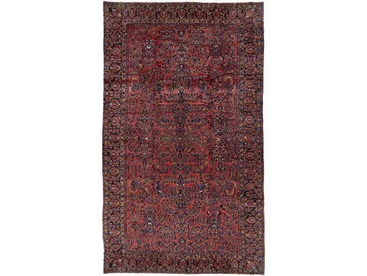 American Sarough Antik Teppich 288x503 Handgeknüpft Orientteppich Perserteppich