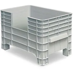 BRB Volumenbox mit 4 Füßen, LxBxH 1030x630x670 mm, 276 Liter,Eingriff an Längsseite