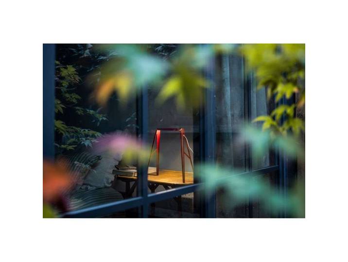 Bridge 2 Tischleuchte Dark Red - Foscarini - Wohnzimmer - Metall