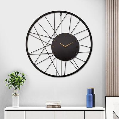 Wanduhren Kreativität Metalluhr Rom Dekor Uhren Schmiedeeisen Runde Kunst Wanduhr Große Wanduhr für Restaurants und Cafés Metall Wanduhr 60cm