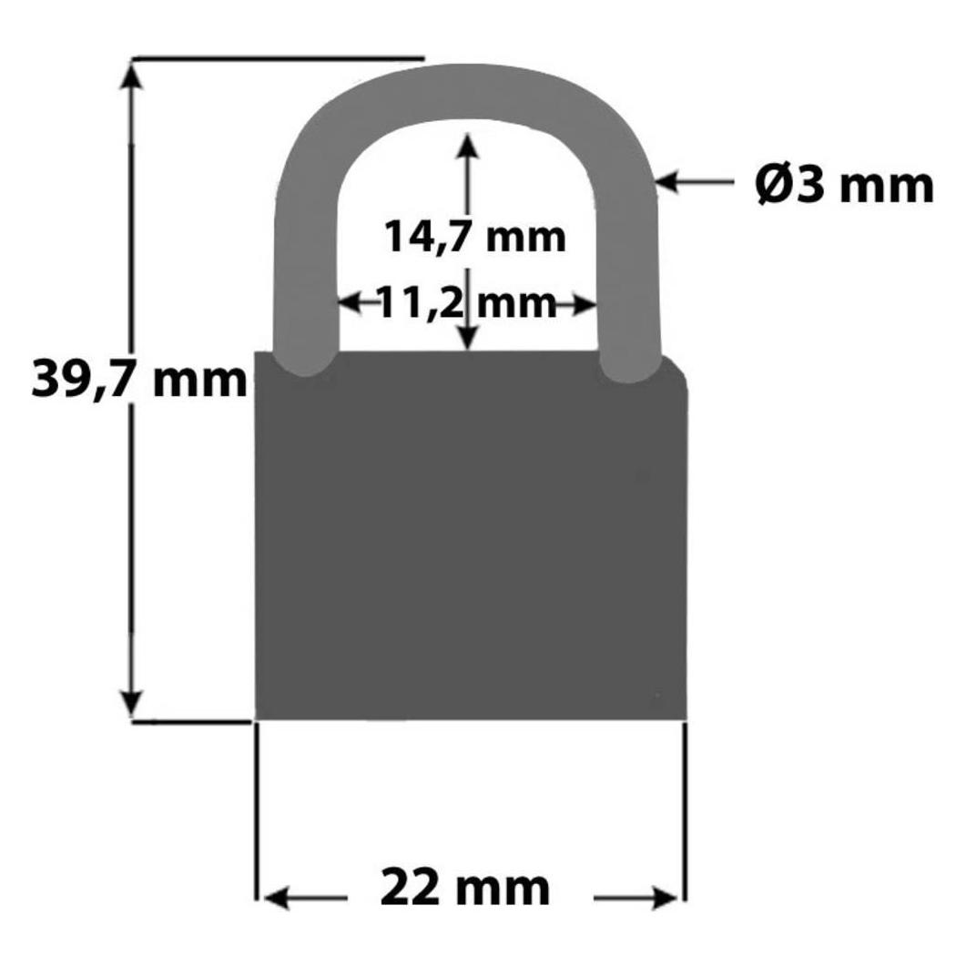 Security Plus Vorhängeschloss 4er Set V 22-4 (4016232063986)