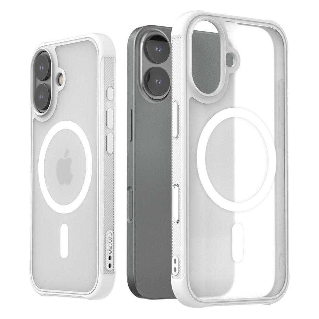 Araree Duple M Armor MagSafe Case for iPhone 17 White (Apple iPhone 17) (AR20-02343B)