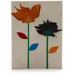 Med Lokta Notebook (15x12cm) - 45 leafs - Crafted Real Himalayan Floral Design
