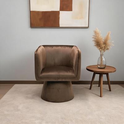 Garvee Square Swivel Chair, Modern Accent Armchair,Square back & arms, 360° swivel, plush foam cushion, 350lb capacit