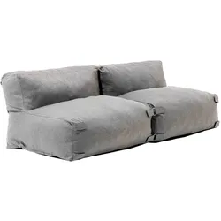 Oviala Business Modulares Gartenmöbel 2-Sitzer grau