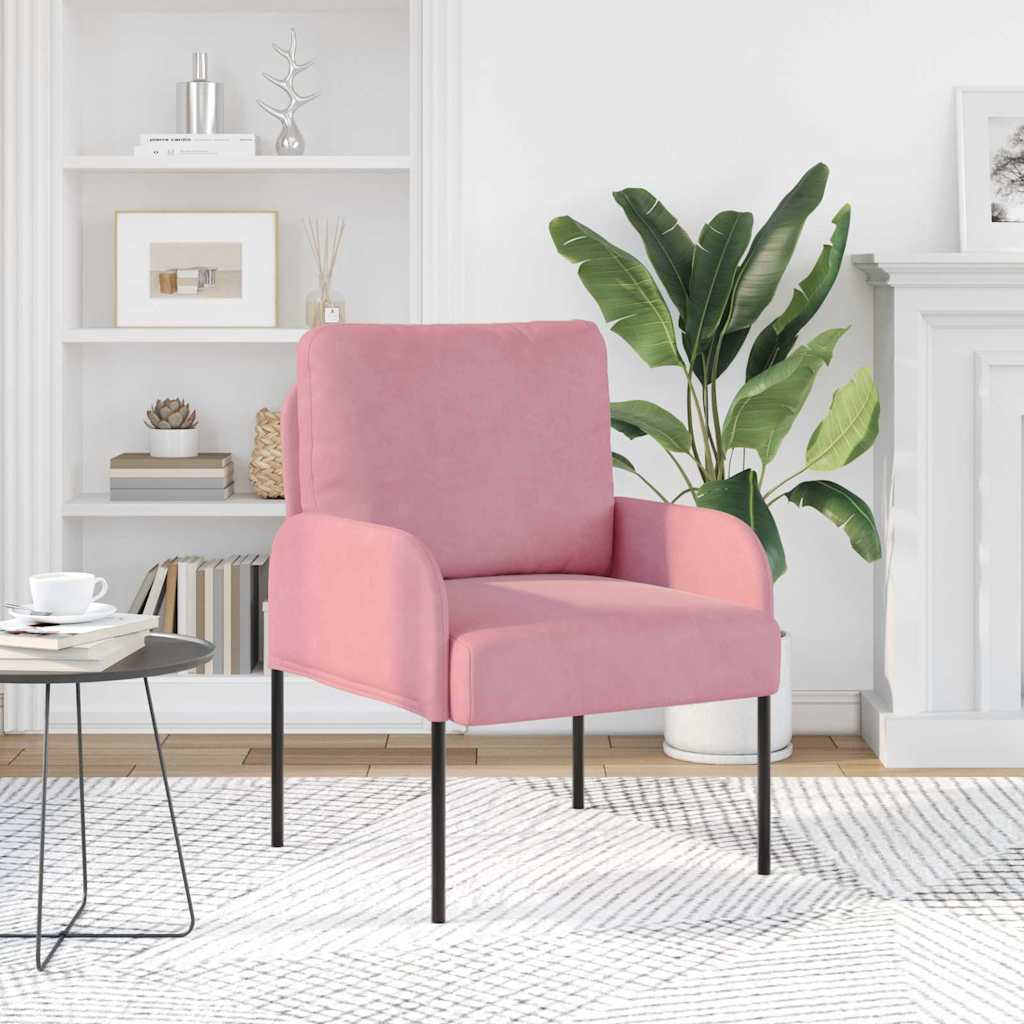 vidaXL Canapés avec coussin 55cm Rose Contreplaqué