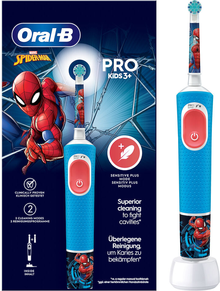 Oral-B Spazzolino elettrico Oral B Vitality Pro Spiderman per bambini