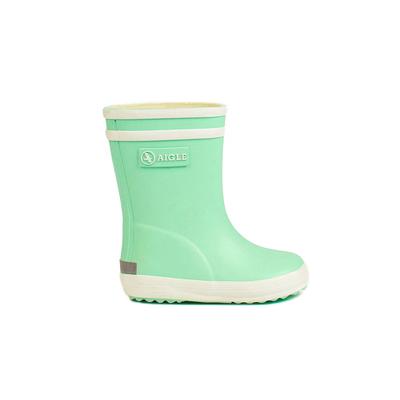 Stiefel AIGLE "Baby-Flac", Mädchen, Gr. 19, grün (lagune), Obermaterial: 100% Gummi rubber., Schuhe Stiefel