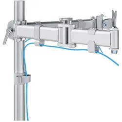 Neomounts FlachbildschirmTischhalterung (Tisch, 27", 16 kg), Monitor Halterung, Silber