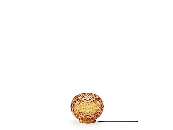 Kartell Mini Planet\, Lampe de Table à Alimentation directe\, Ambre\, Ø 16 cm