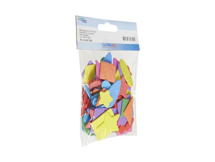 Glorex Moosgummi Formen 120 Stück