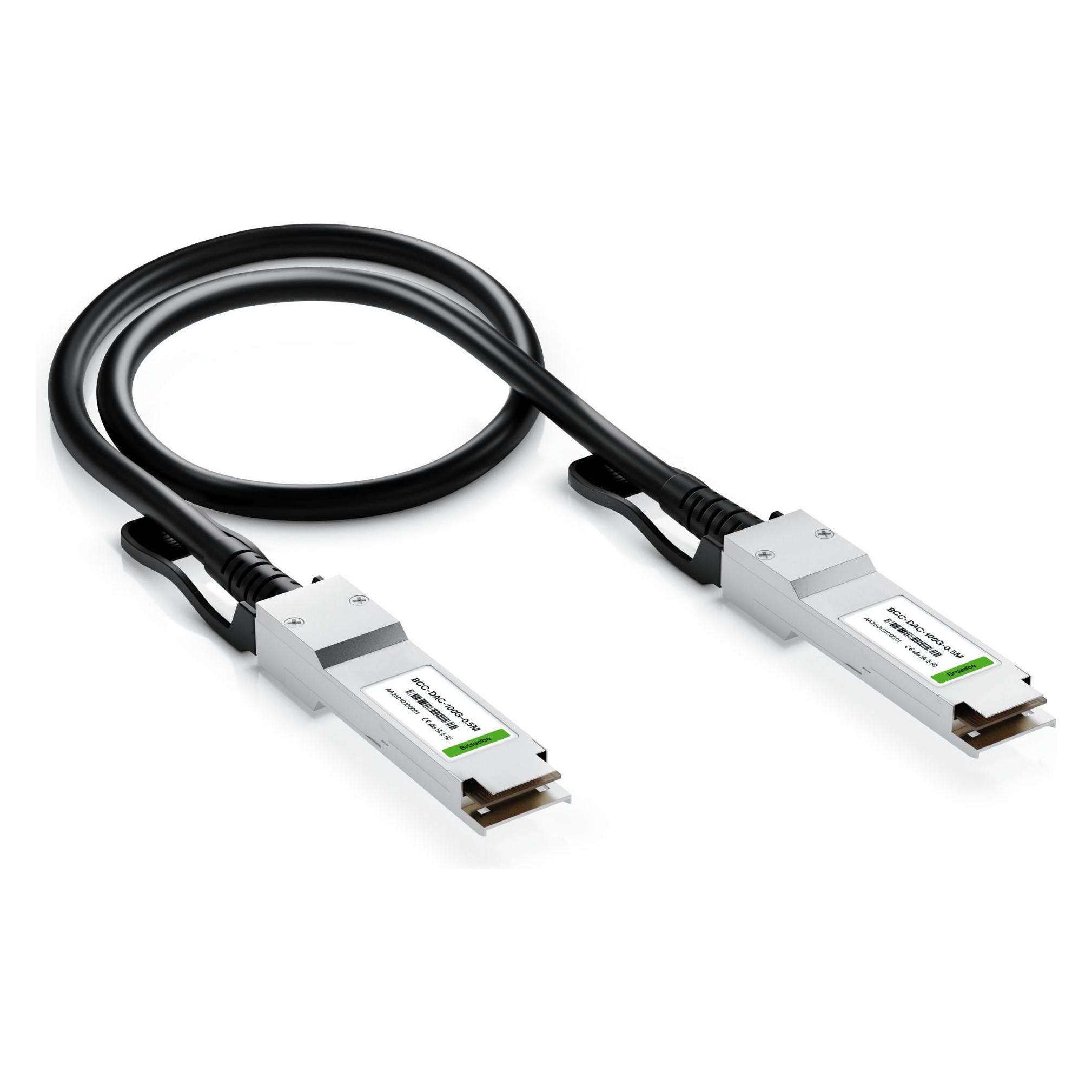 Broadbe Direct Attach Cable 100G 0.5m BCC-DAC-100G-0.5M (0.50 m) (BCC-DAC-100G-0.5M)