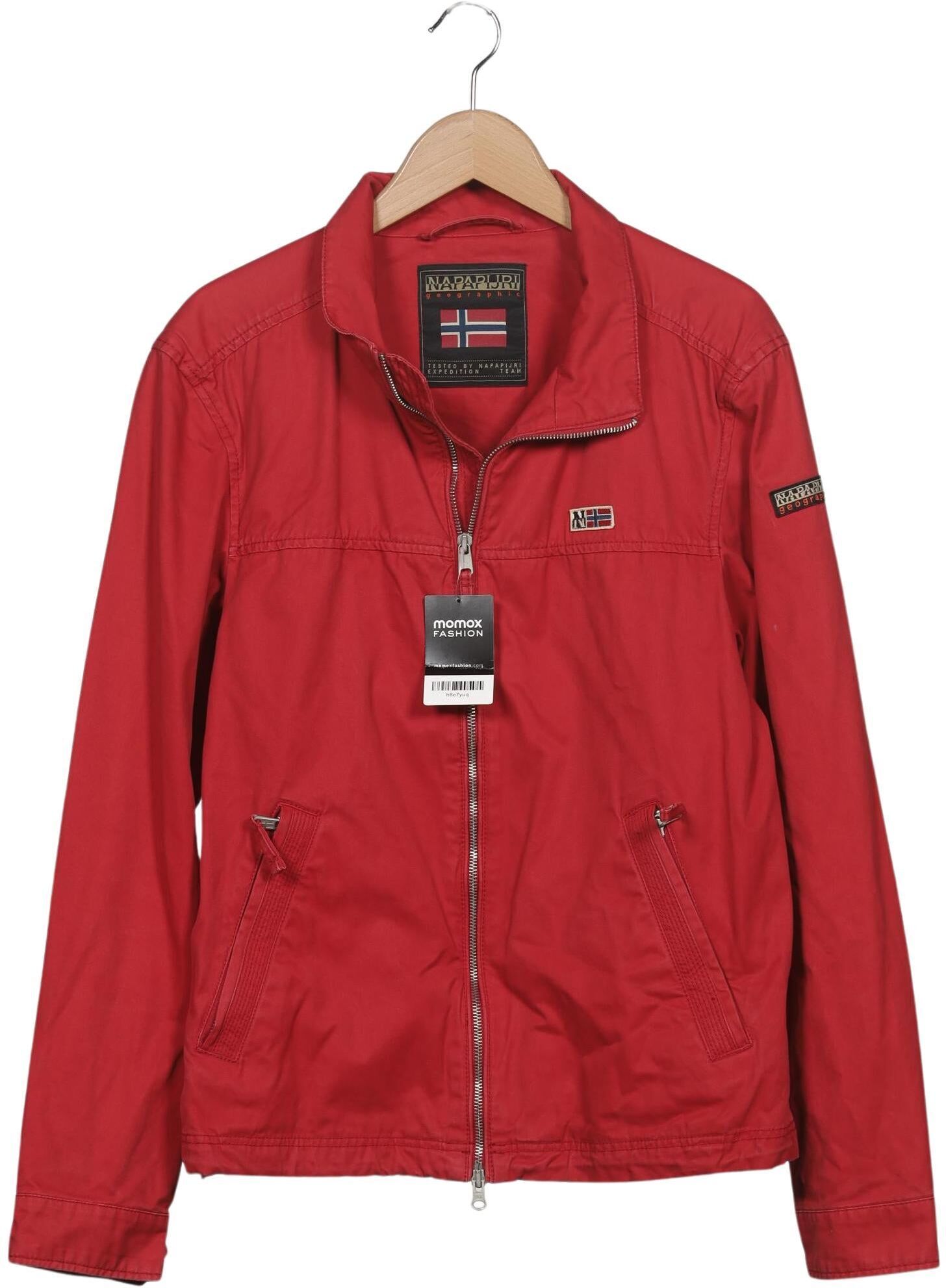 Napapijri Herren Jacke, Rot, Gr. L, Baumwolle - Second Hand
