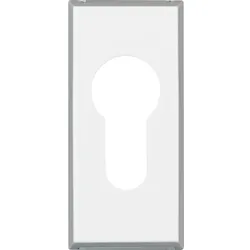 ABUS Schutzrosette RS110 W Weiß, für Metalltüren, Zylinder werden geschützt