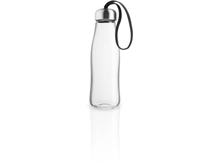 Trinkflasche Eva Solo H 22 cm Schwarz Glas 500 ml Spülmaschinenfest/Auslaufsicher