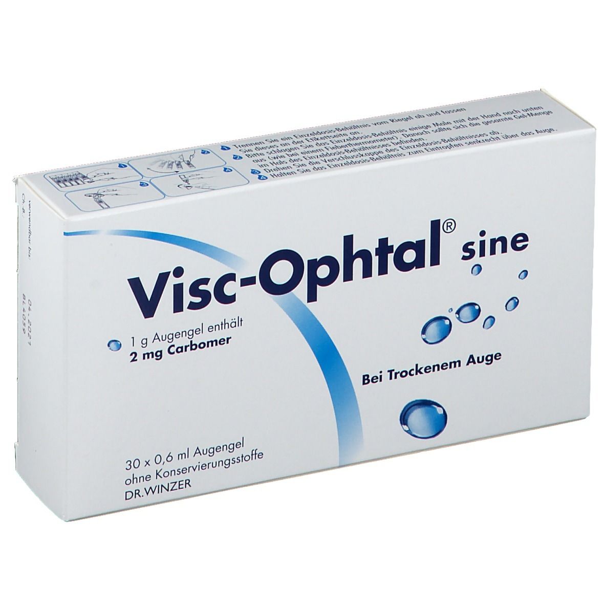 Visc Ophtal sine Augengel 30x0,6 ml