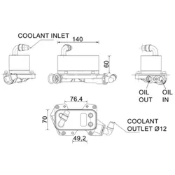 Ölkühler Automatikgetriebe MAHLE CLC 132 000P