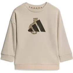 ADIDAS Kinder Sportanzug -SET, ANIMALPRINT, Größe 86 in Braun Braun