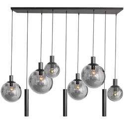 Wohnzimmerlampe Deckenlampe Pendelleuchte Hängeleuchte LED Spots Schwarz 140 cm