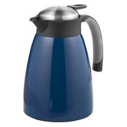 Esmeyer Isolierkanne GLACE, 1,5 Liter, weiss doppelwandiger Edelstahl, unzerbrechlich, praktische (1.50 l) (305-041)