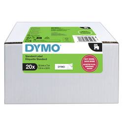 DYMO D1-Bänder Schriftband 20er Set Bandfarbe: Weiß Schriftfarbe: Schwarz 12 mm 7 m 2231632