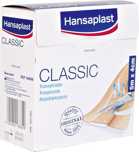 Hansaplast 1556520 Heftpflaster 5m x 4cm 1St.