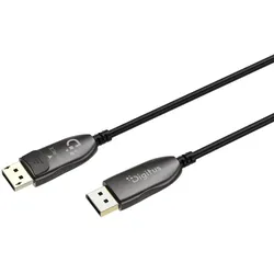 DIGITUS DisplayPort AOC Hybrid Glasfaserkabel, UHD 8K,90m