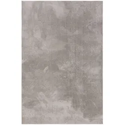 benuta Nest Waschbarer Kurzflor Teppich Nina Grau 140x200 cm - Moderner Kurzflor-Teppich für Wohnzimmer