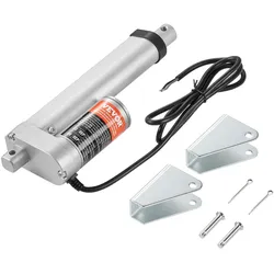 VEVOR 1500N Linear Actuator DC 12V Linearantrieb IP54 Elektrischer Linearmotor 100mm Hublänge Geräuschpegel ≤ 60dB Elektrische Türöffner 5 mm/s Fahrgeschwindigkeit Lineartechnik Verstellantrieb