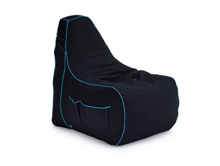 Game Over Fauteuil pouf de jeu pour le adultes - Pouf Poire de jeu à dossier haut - Pouf chaise pour salon - Sarcelle