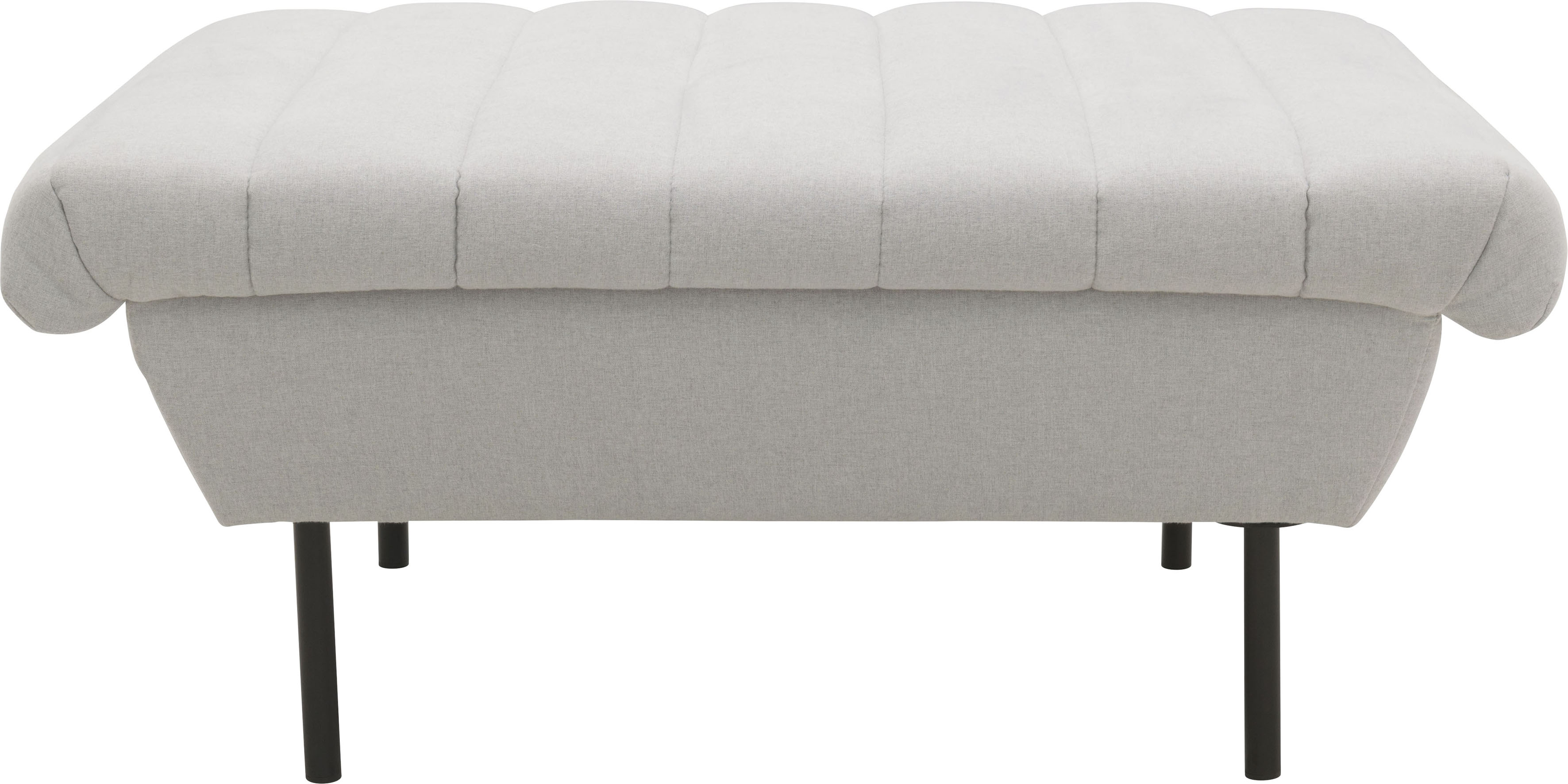 Hocker "LOOKS IX", silber, B:70cm H:45cm T:70cm, 100% Polyester, LOOKS BY WOLFGANG JOOP, Hocker, Hocker, Quersteppung, passend zur Serie LOOKS IX