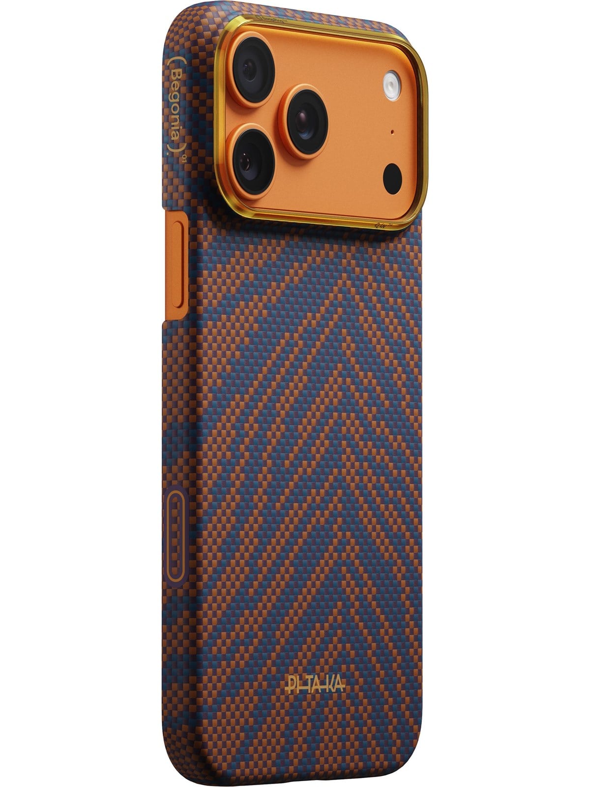 PITAKA Edge Case Breath of Veins - Burning Orange - iPhone 17 Pro