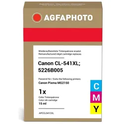 Agfaphoto, Druckerpatrone, kompatibel mit  CL-541XL mehrere Farben (C, M, Y)