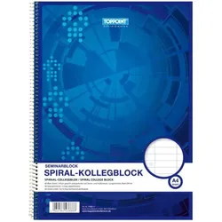 Stylex Collegeblock mit 80 Blatt, DIN A4, liniert, 30 Stück