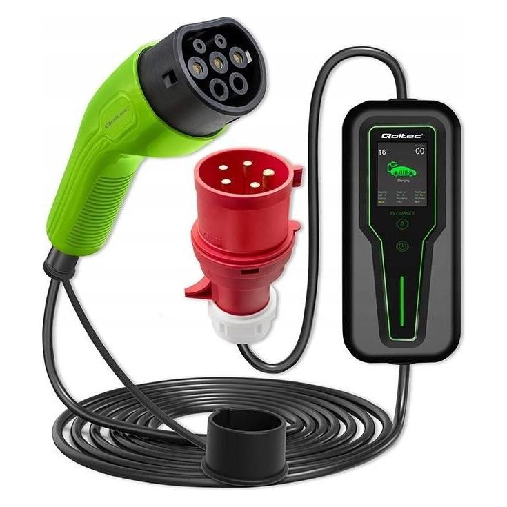 Qoltec Mobiles Ladegerät (Typ 2, 16 A, 11 kW) (52467)