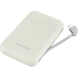 Intenso Powerbank S10000, 20 W, Beige Kapazität: 10.000 mAh, Integriertes USB-C Kabel, Numerische LCD-Anzeige